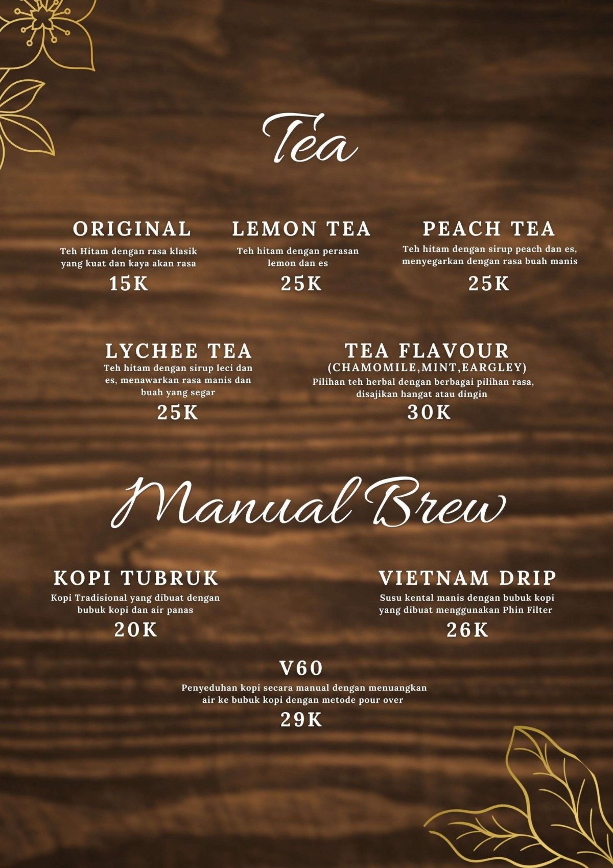 Tea Flavour (Chamomile, Mint, Eargley